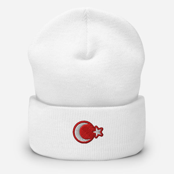 Bonnet signature Turquie brodé blanc