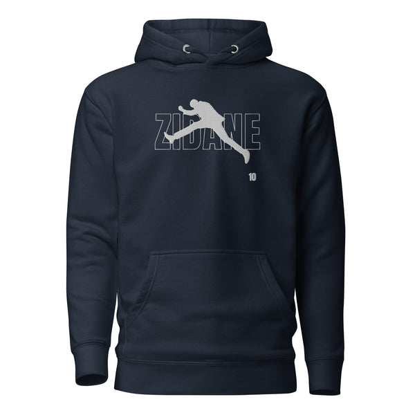 Sweat à Capuche signature ZIZOU10 brodé blanc
