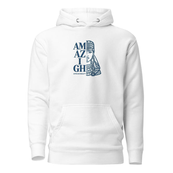 Sweat à Capuche femme signature AFRICAN AMAZIGH BEAUTY brodé