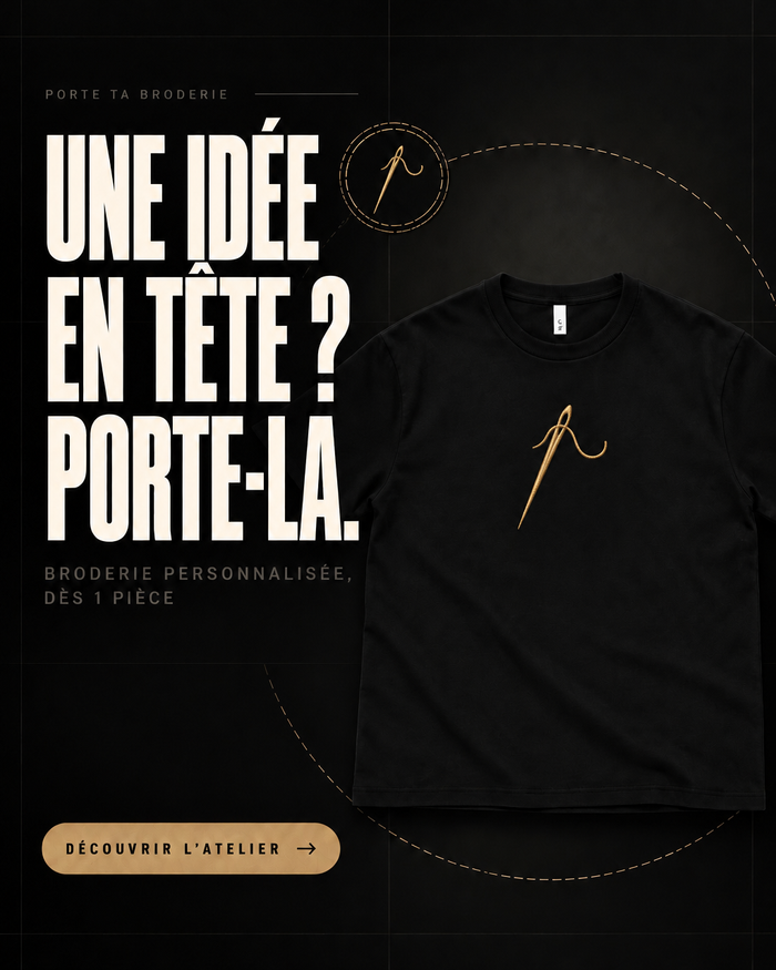 ATELIER PORTE TA BRODERIE : DE TON IDÉE À LA PIÈCE BRODÉE