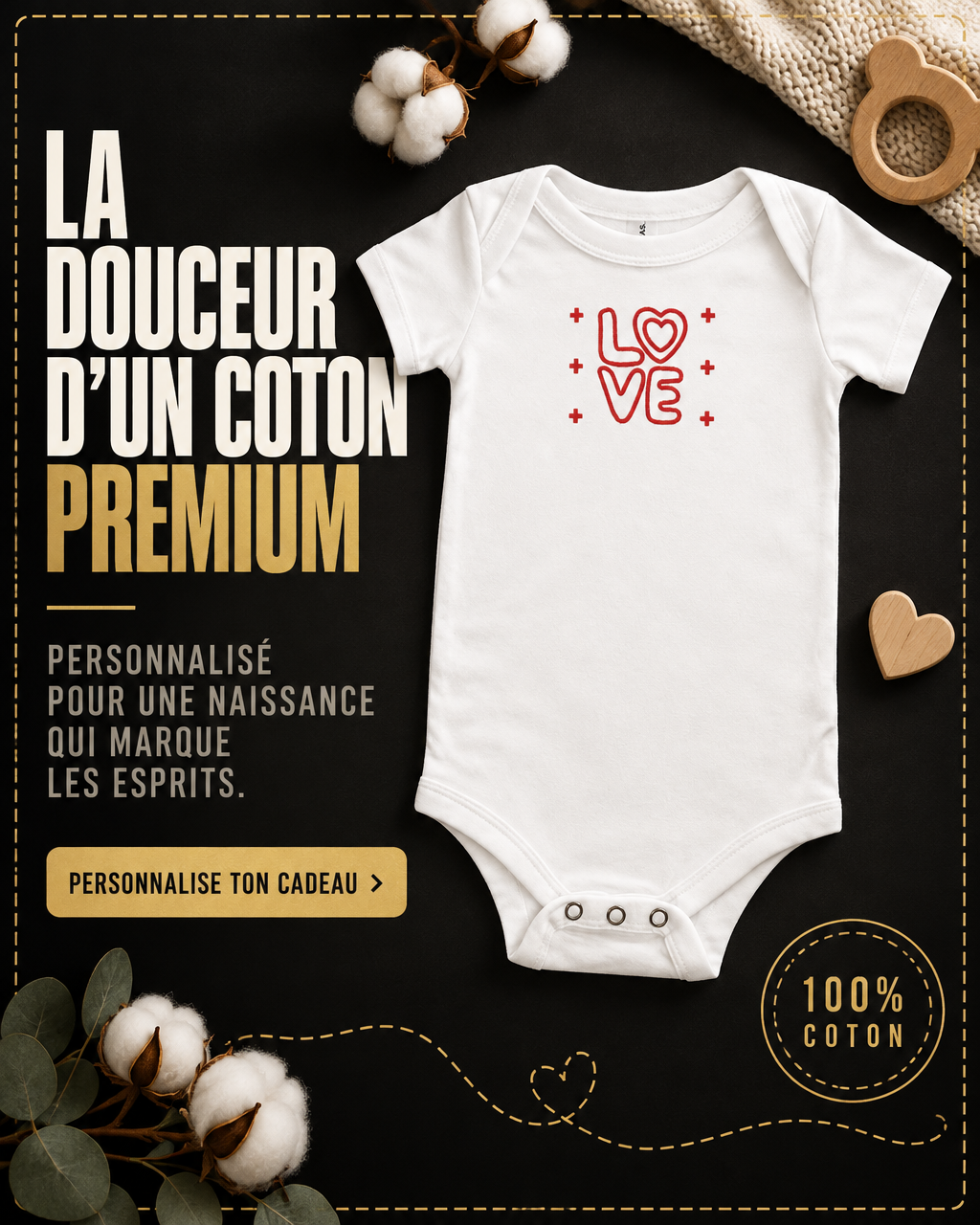 BODY BÉBÉ PERSONNALISÉ : UNE IDÉE DE CADEAU DE NAISSANCE UNIQUE