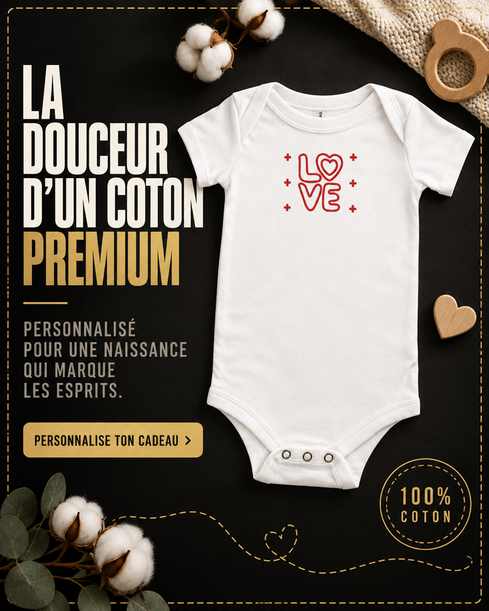 BODY BÉBÉ PERSONNALISÉ : UNE IDÉE DE CADEAU DE NAISSANCE UNIQUE
