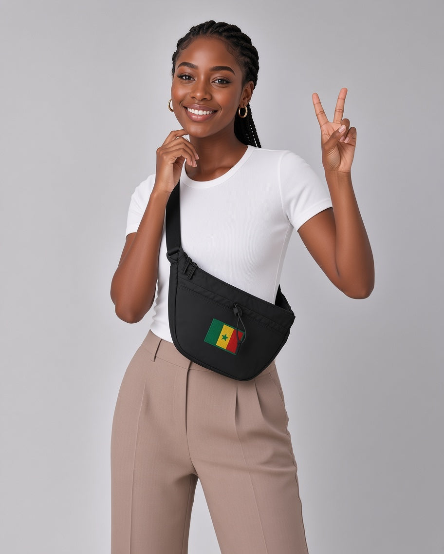 Bolso bandolera de diario – Senegal bordado — Bolso bandolera de diario – Senegal bordado