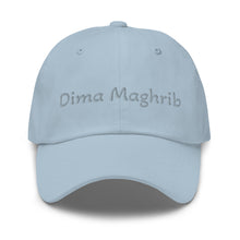 Casquette extensible unisex Dima Maghrib bleu clair — vue de face