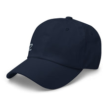 Casquette extensible unisex DZ brodé bleu marine — vue avant gauche