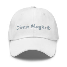 Casquette extensible unisex Dima Maghrib blanc — vue de face