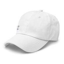 Casquette extensible unisex DZ brodé blanc — vue avant gauche
