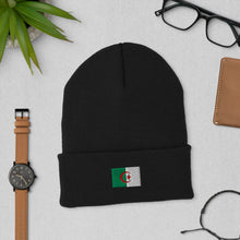 Bonnet Premium Algérie brodé Unisexe – Chaud & Confortable noir — vue de face