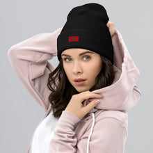 Bonnet Premium Maroc brodé Unisexe – Chaud & Confortable noir — vue de face