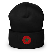 Unisex Premium Embroidered Morocco Beanie – Warm & Comfortable noir — vue de face
