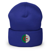 Premium Algeria Embroidered Beanie Unisex – Warm & Comfortable bleu royal — vue de face