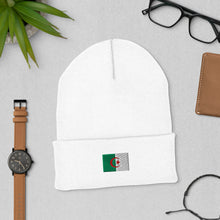 Bonnet Premium Algérie brodé Unisexe – Chaud & Confortable blanc — vue de face