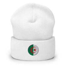 Premium Algeria Embroidered Beanie Unisex – Warm & Comfortable blanc — vue de face