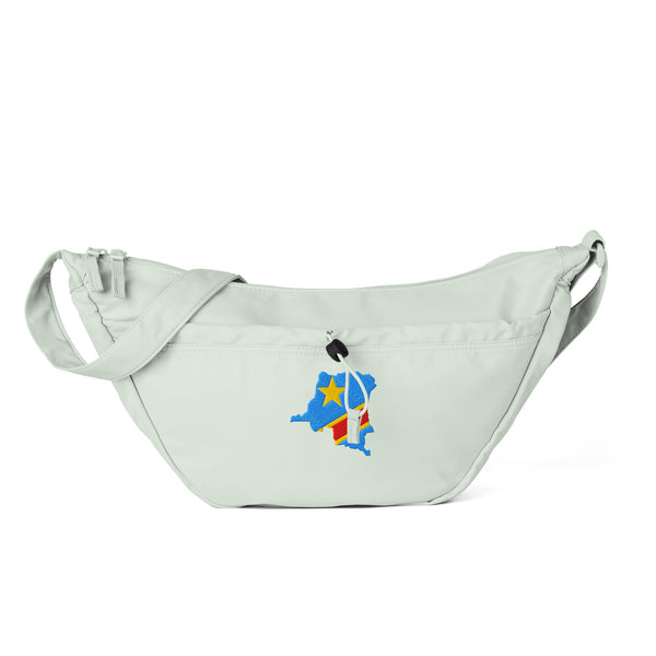 Sac à bandoulière quotidien RDC brodé blanc
