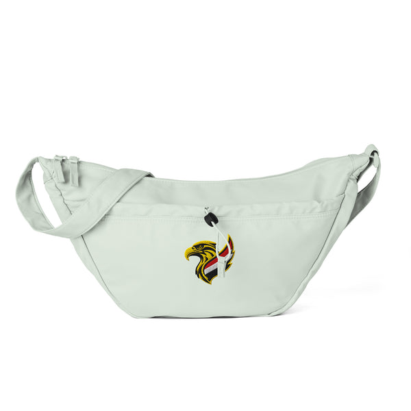 Sac à bandoulière quotidien Égypte brodé blanc