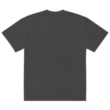Oversized t-shirt premium France brodé unisexe – Coton noir — vue de dos