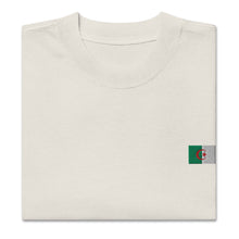 Oversized t-shirt premium Algérie brodé unisexe – Coton — vue de face
