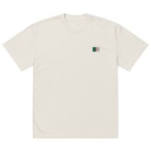 Oversized t-shirt premium Algérie brodé unisexe – Coton — vue de face