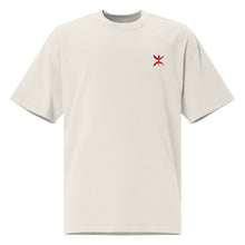 Oversized unisex premium embroidered Berber t-shirt – Cotton — vue de face
