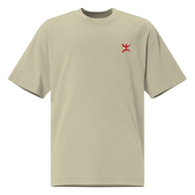 Oversized unisex premium embroidered Berber t-shirt – Cotton — vue de face