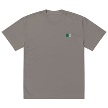 Oversized t-shirt premium Algérie brodé unisexe – Coton — vue de face