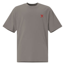 Oversized unisex premium embroidered Berber t-shirt – Cotton — vue de face