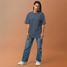 Oversized t-shirt premium France brodé unisexe – Coton — vue de face