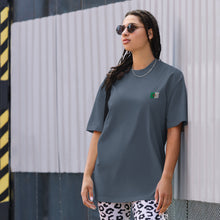 Oversized t-shirt premium Algérie brodé unisexe – Coton — vue de face