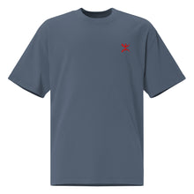 Oversized unisex premium embroidered Berber t-shirt – Cotton — vue de face