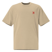 Oversized unisex premium embroidered Berber t-shirt – Cotton — vue de face