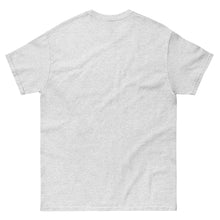 T-shirt classique unisexe drapeau brodé Algérie – Rond gris cendré — vue de dos