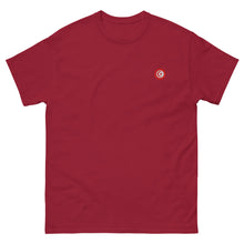 T-shirt classique unisexe drapeau brodé Tunisie – Rond — vue de face