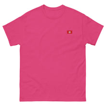 T-shirt classique unisexe drapeau brodé Tunisie – Rectangulaire — vue de face