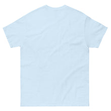 T-shirt classique unisexe drapeau brodé Maroc – Rond bleu clair — vue de dos