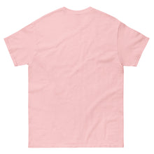 T-shirt classique unisexe drapeau brodé Algérie – Rectangulaire rose clair — vue de dos
