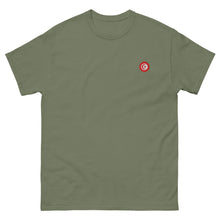 T-shirt classique unisexe drapeau brodé Tunisie – Rond — vue de face