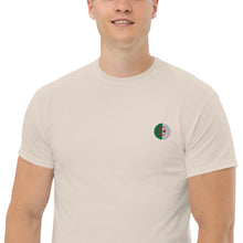 T-shirt classique unisexe drapeau brodé Algérie – Rond naturel