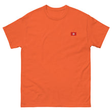 T-shirt classique unisexe drapeau brodé Tunisie – Rectangulaire — vue de face