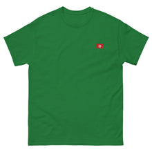 T-shirt classique unisexe drapeau brodé Tunisie – Rectangulaire — vue de face
