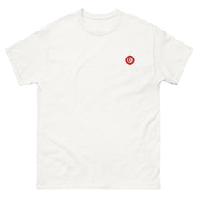 T-shirt classique unisexe drapeau brodé Tunisie – Rond blanc — vue de face