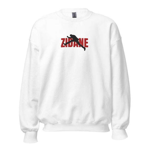 Sweat shirt signature ZIZOU brodé blanc