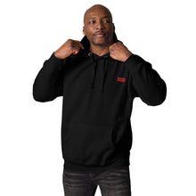 Sweat à capuche premium Maroc brodé unisexe – Coton noir — vue de face