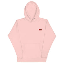 Sweat à capuche premium Maroc brodé unisexe – Coton rose clair — vue de face