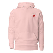 Sweat à capuche premium Berbère brodé unisexe – Coton rose clair — vue de face