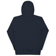 Sweat à capuche premium Algérie brodé unisexe – Coton bleu marine — vue de dos