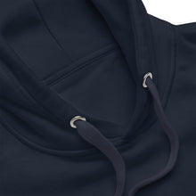 Sweat à capuche premium Algérie brodé unisexe – Coton bleu marine