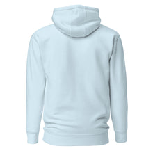 Sweat à capuche premium Berbère brodé unisexe – Coton bleu ciel — vue de dos