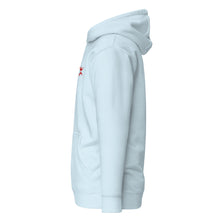 Sweat à capuche premium Berbère brodé unisexe – Coton bleu ciel