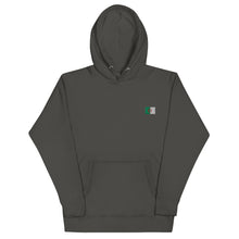 Sweat à capuche premium Algérie brodé unisexe – Coton noir — vue de face