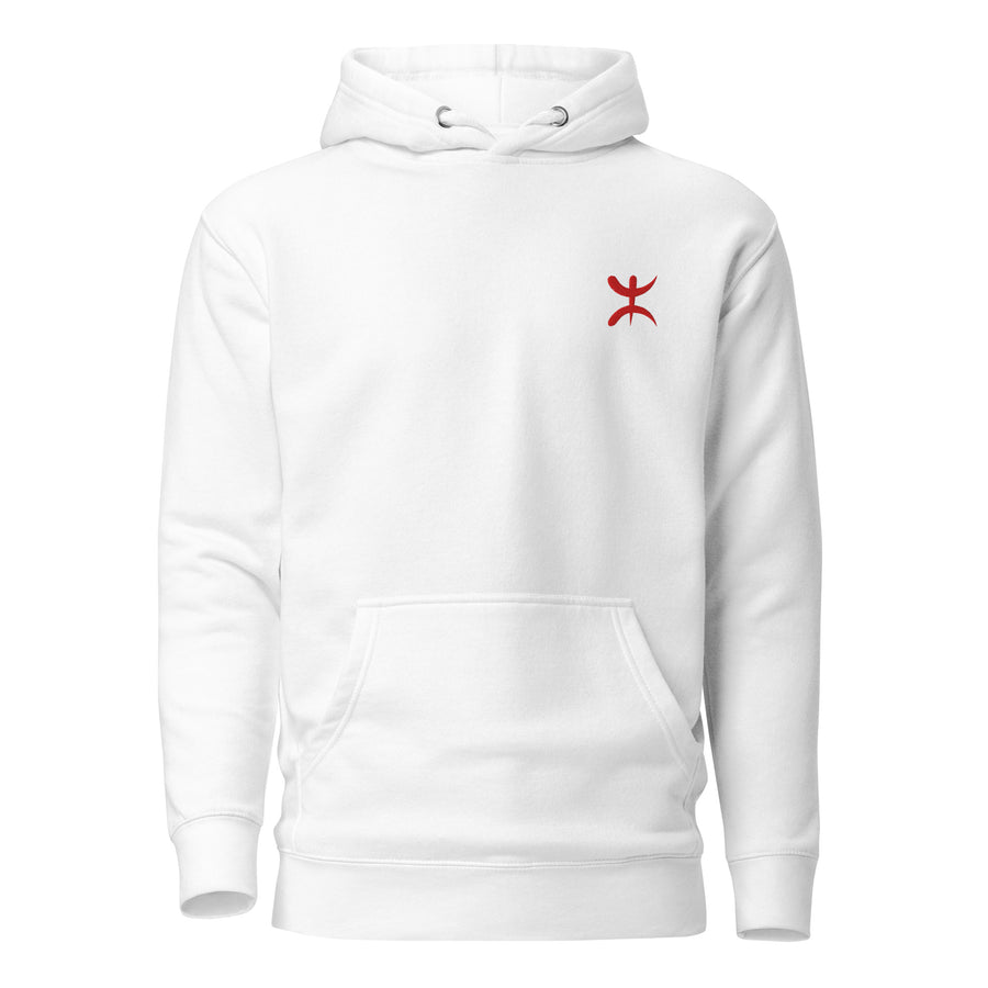 Sweat à capuche premium Berbère brodé unisexe – Coton — Product mockup